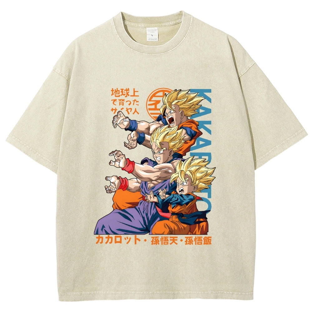 Goku Vintage Japanese Washed T-Shirt