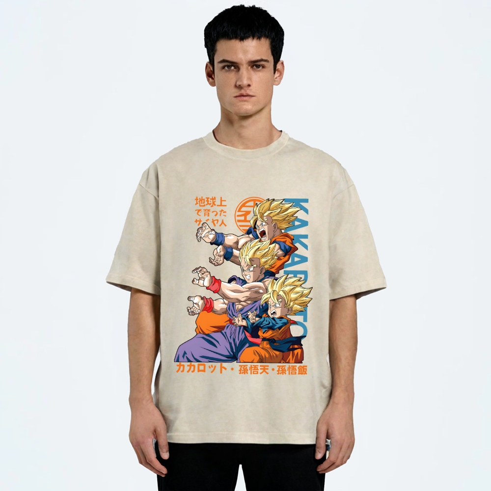Goku Vintage Japanese Washed T-Shirt