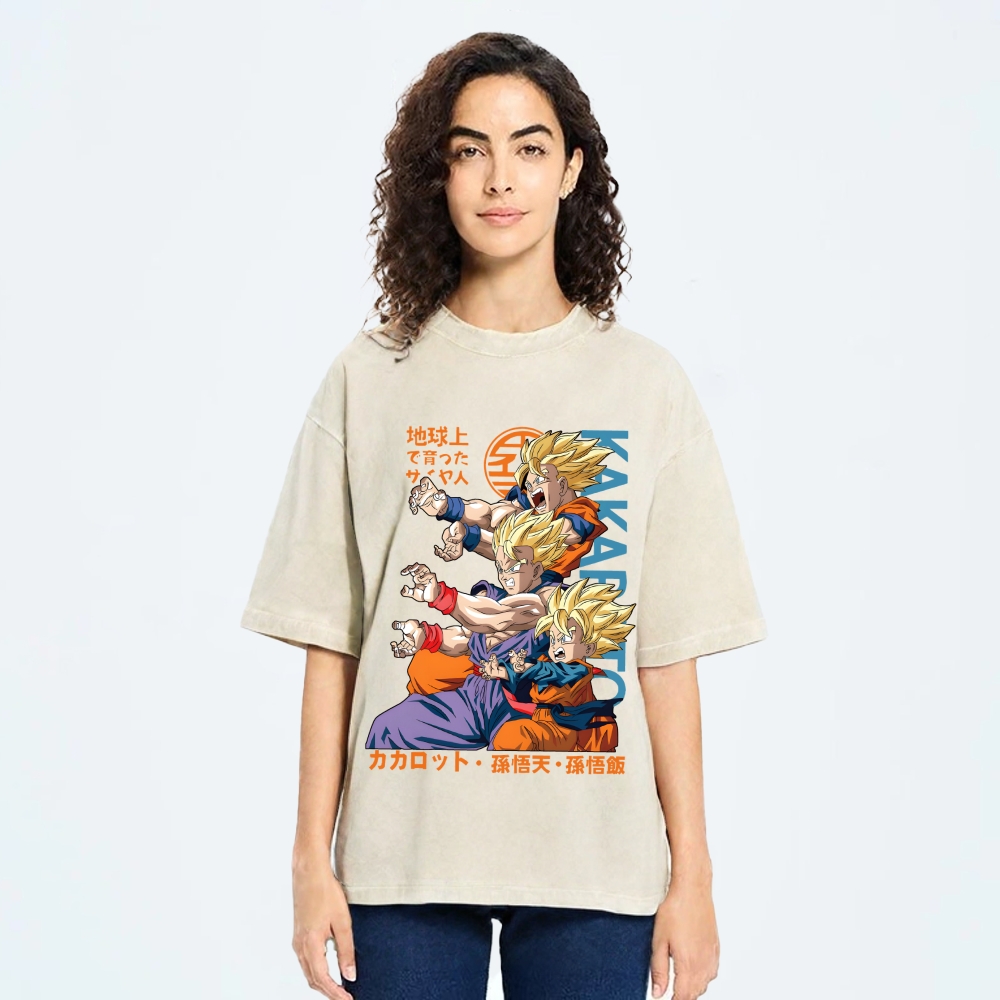 Goku Vintage Japanese Washed T-Shirt
