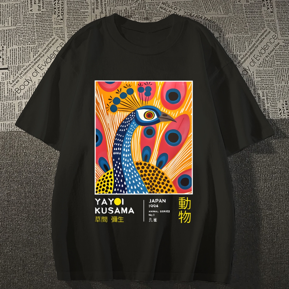 Yayoi Kusama Peacock Japanese Style Classic Tee
