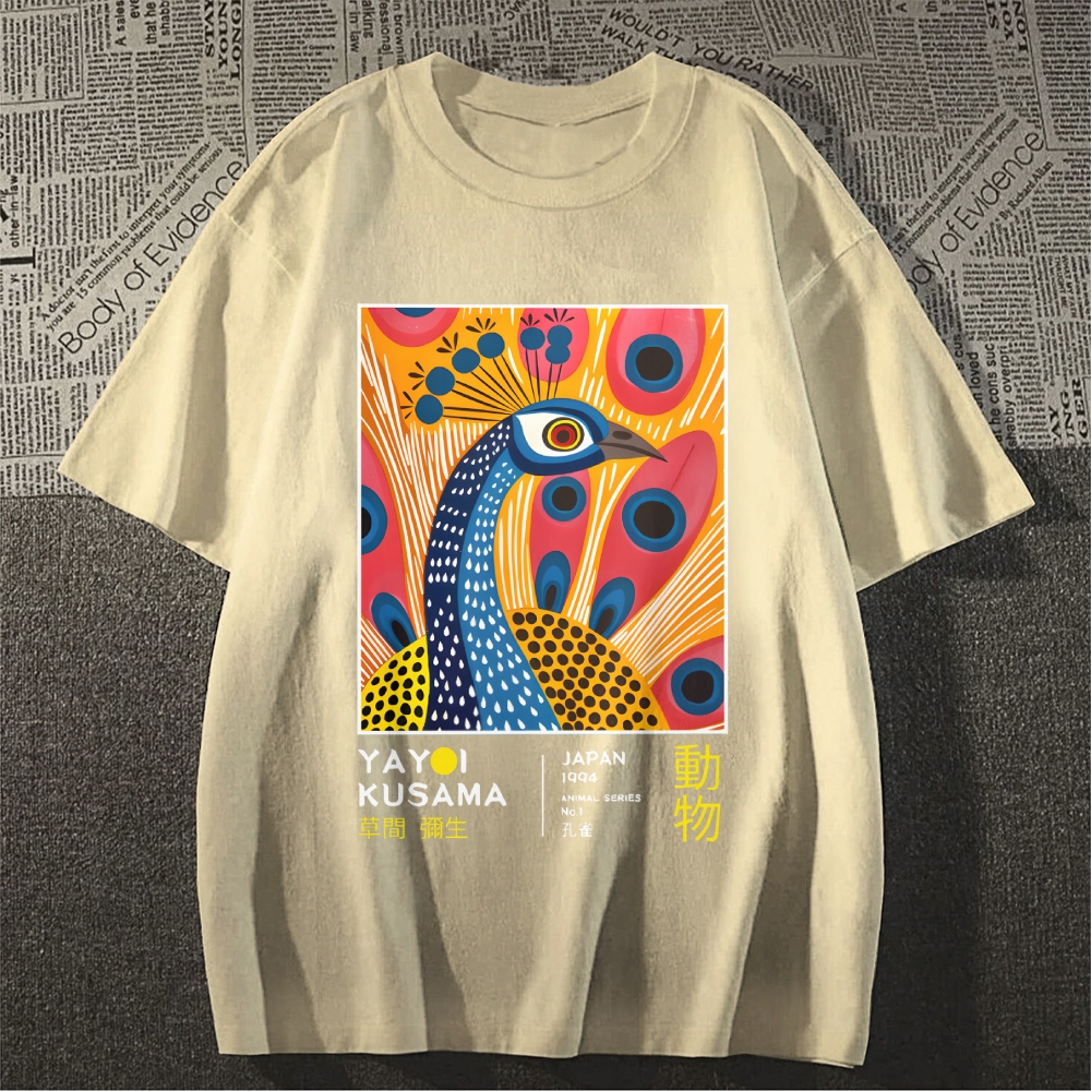 Yayoi Kusama Peacock Japanese Style Classic Tee