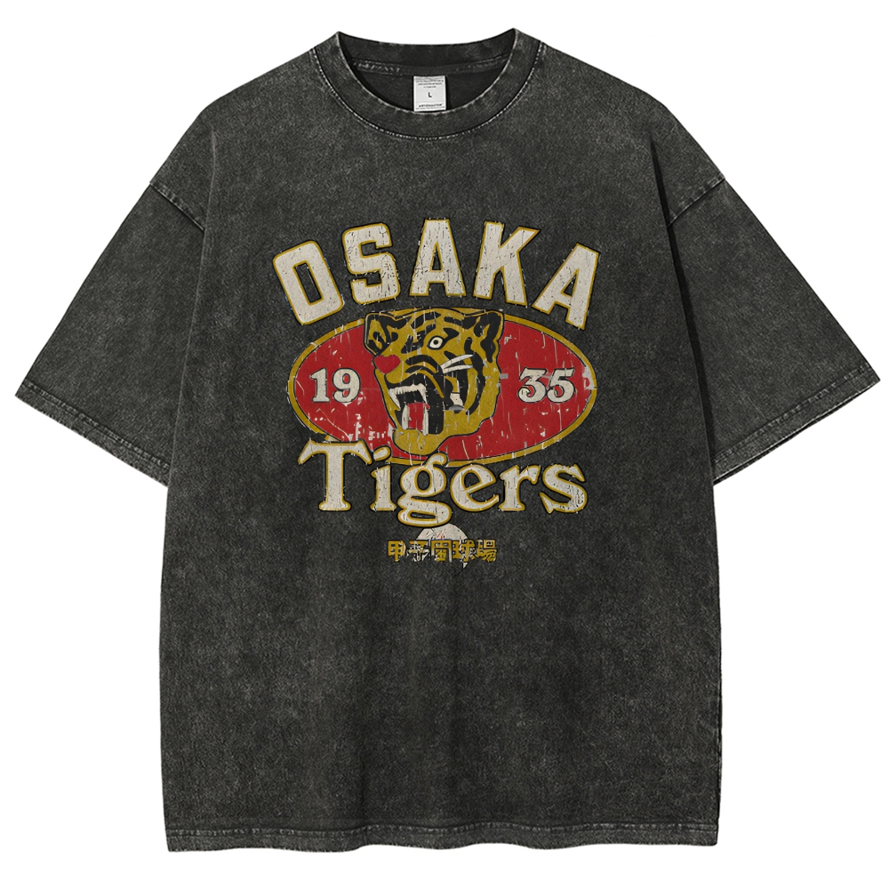 Osaka Tiger 1935 Vintage Wash Japanese Design T-Shirt