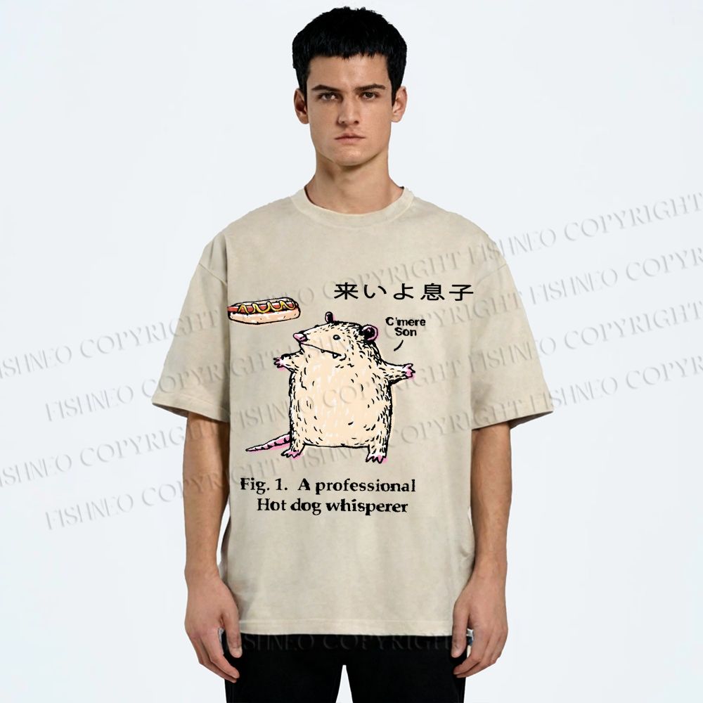 Unisex C'mere Son Printed Washed Tee