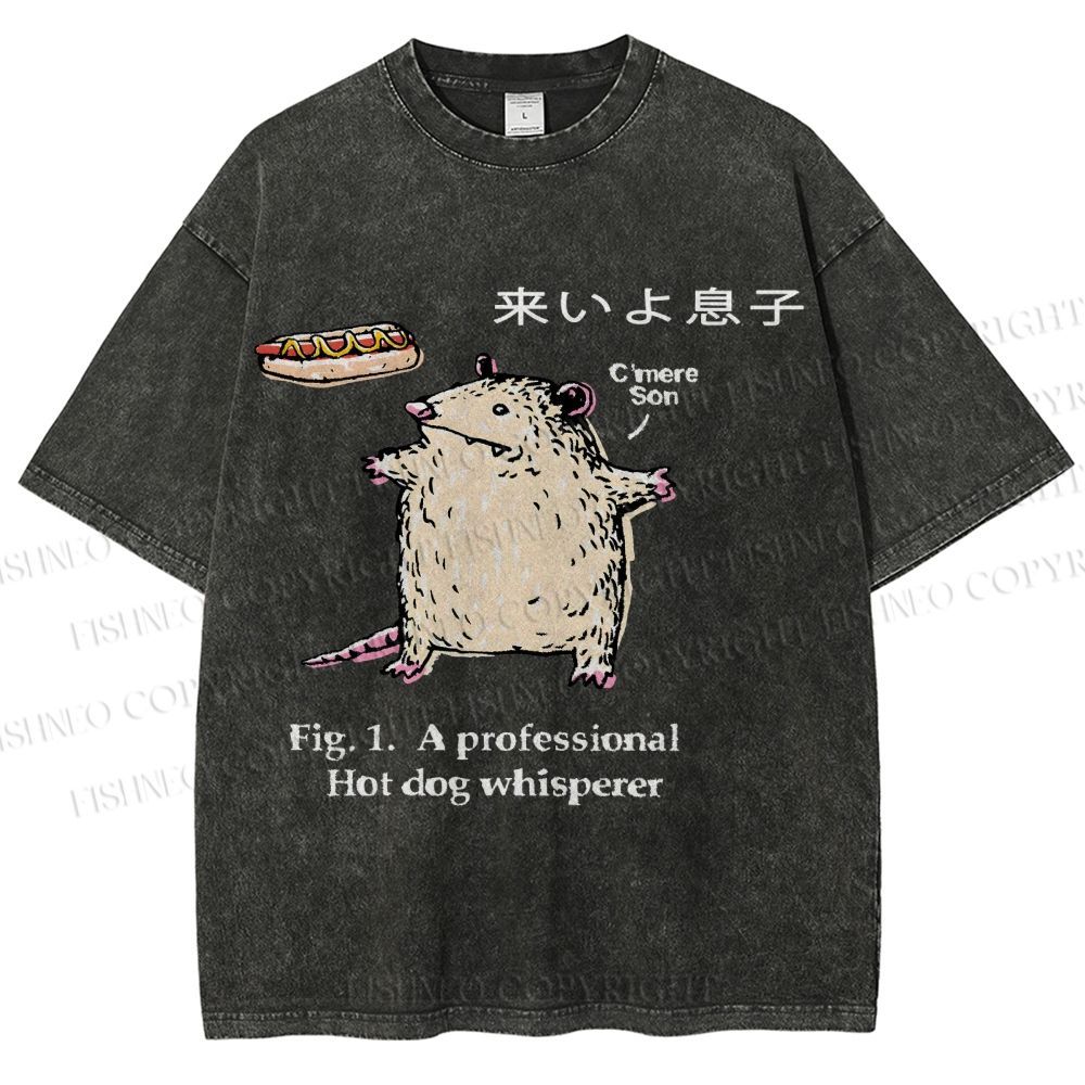 Unisex C'mere Son Printed Washed Tee