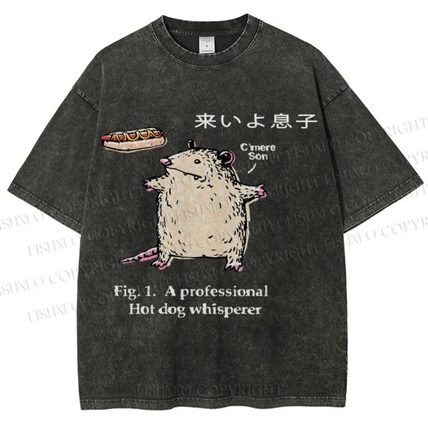 Unisex C'mere Son Printed Washed Tee