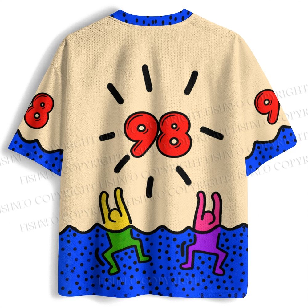 Keith Haring Swimming Figures Jersey Shirts