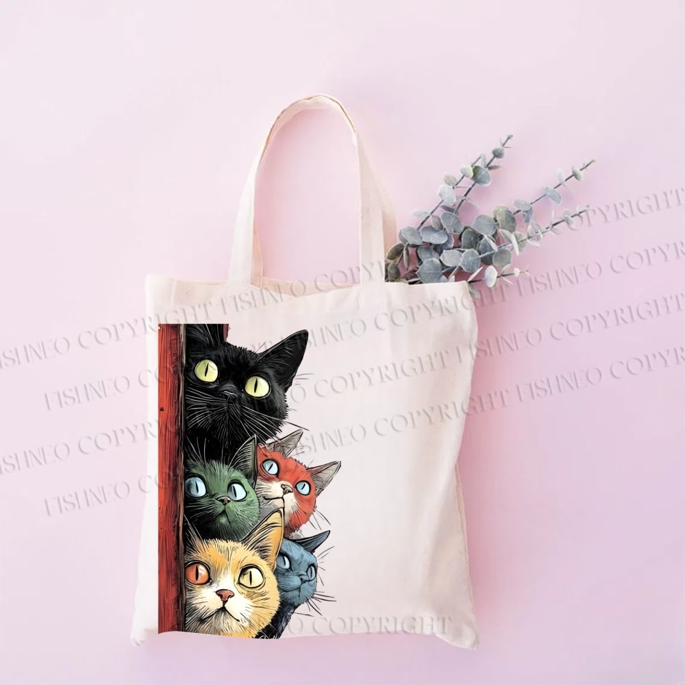 The Peek-a-Boo Cat Pack Tote Bag
