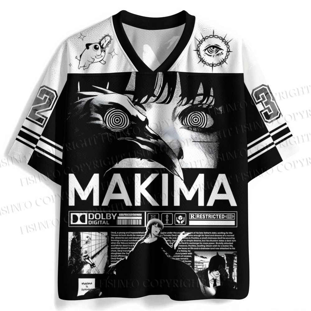 Chainsaw Man Makima Printed Jersey Shirts