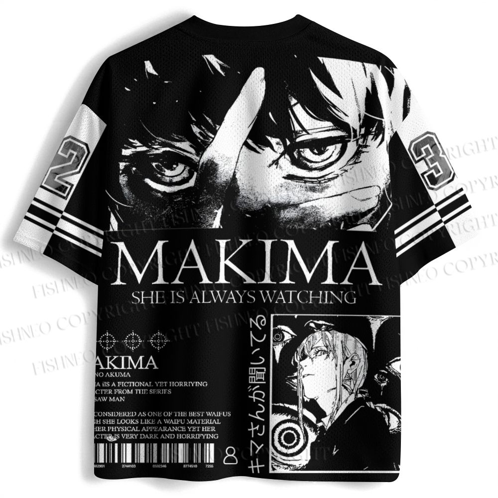Chainsaw Man Makima Printed Jersey Shirts