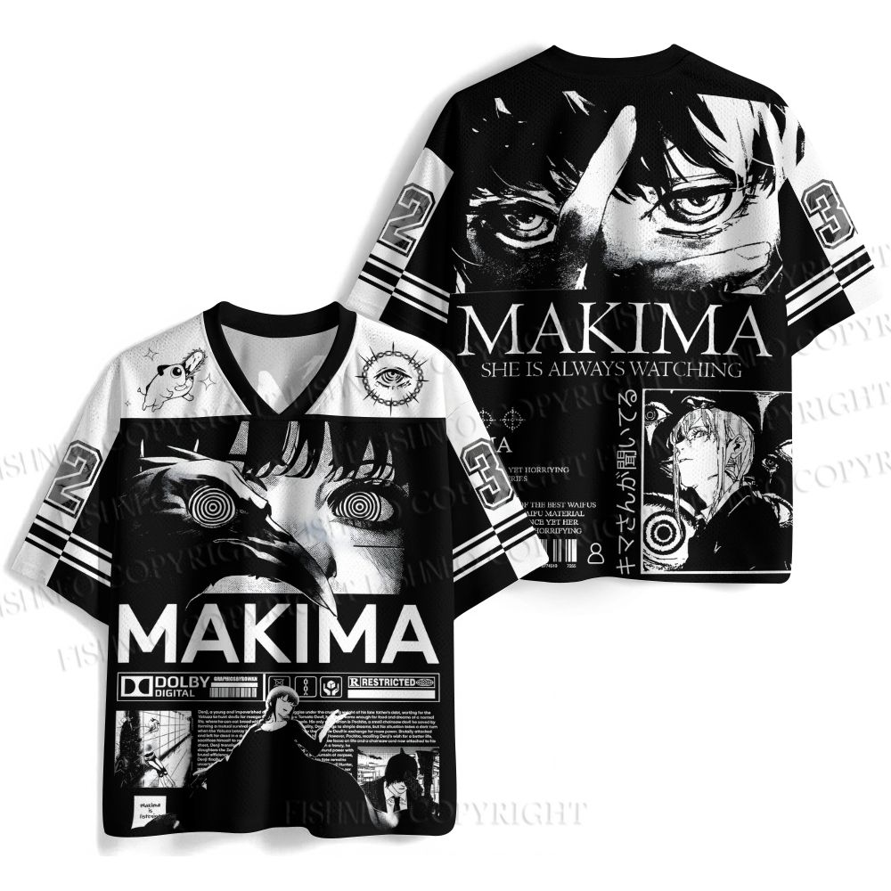Chainsaw Man Makima Printed Jersey Shirts
