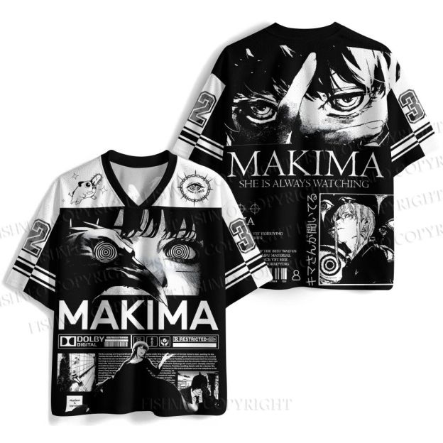 Chainsaw Man Makima Printed Jersey Shirts