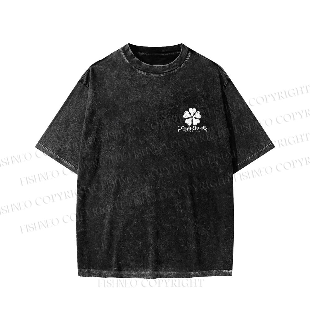 Unisex Yami Sukehiro Black Clover Printed Washed Tee