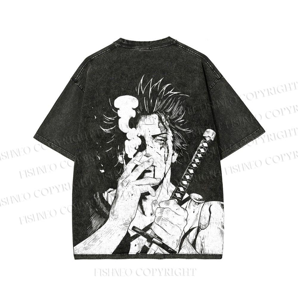 Unisex Yami Sukehiro Black Clover Printed Washed Tee