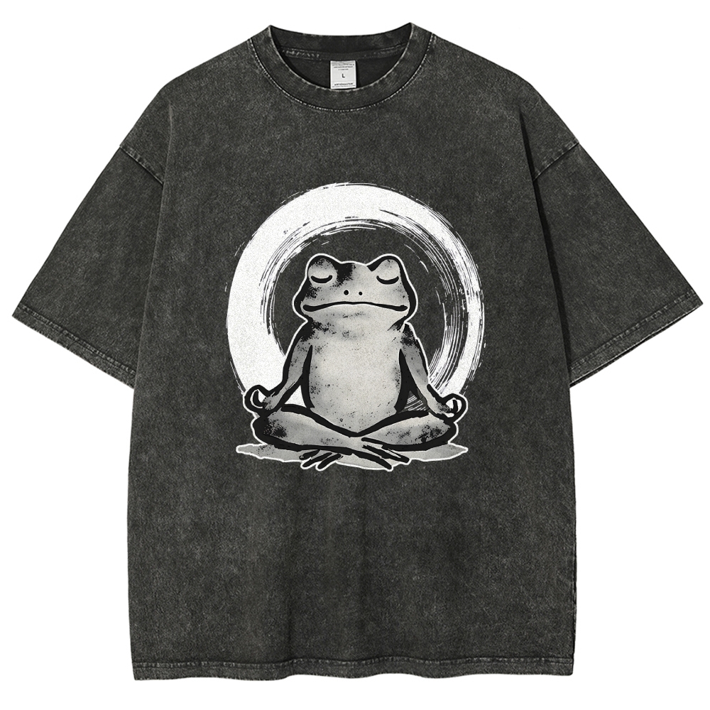 Zen Frog Japan Washed T-Shirt