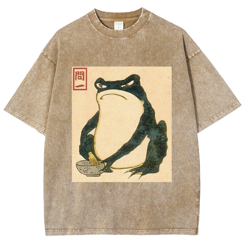 Matsumoto Hoji Japanese Frog Washed T-Shirt