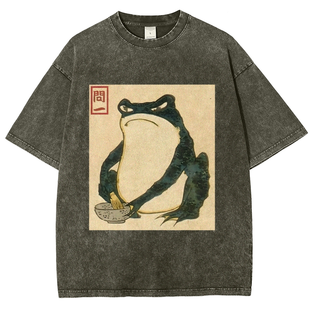 Matsumoto Hoji Japanese Frog Washed T-Shirt