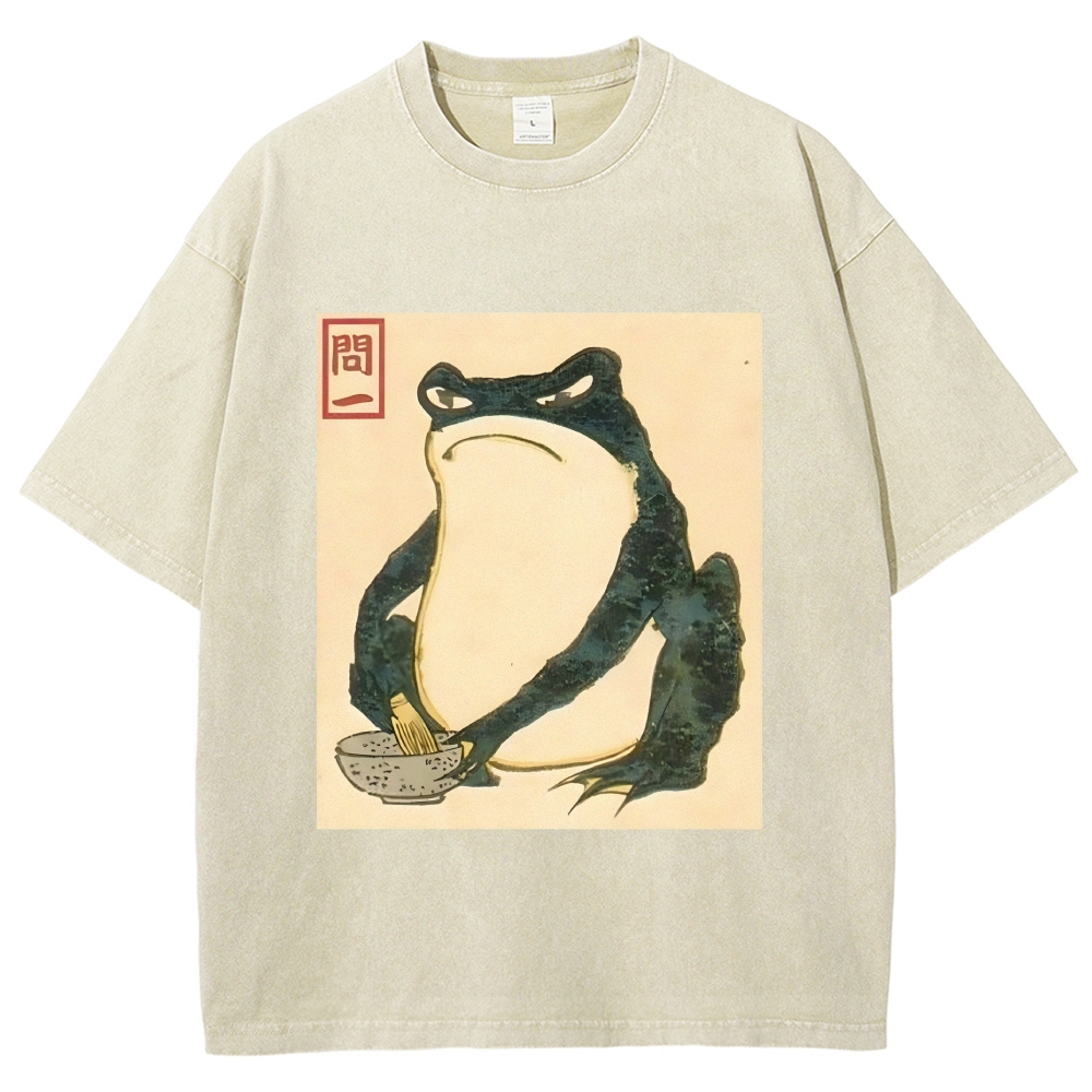 Matsumoto Hoji Japanese Frog Washed T-Shirt