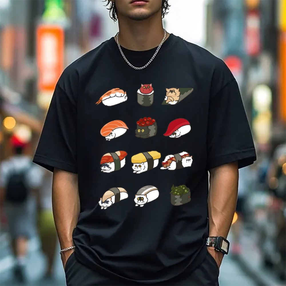 Sushi Cat Japanese Style Classic Tee