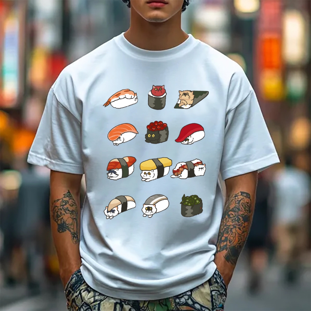 Sushi Cat Japanese Style Classic Tee