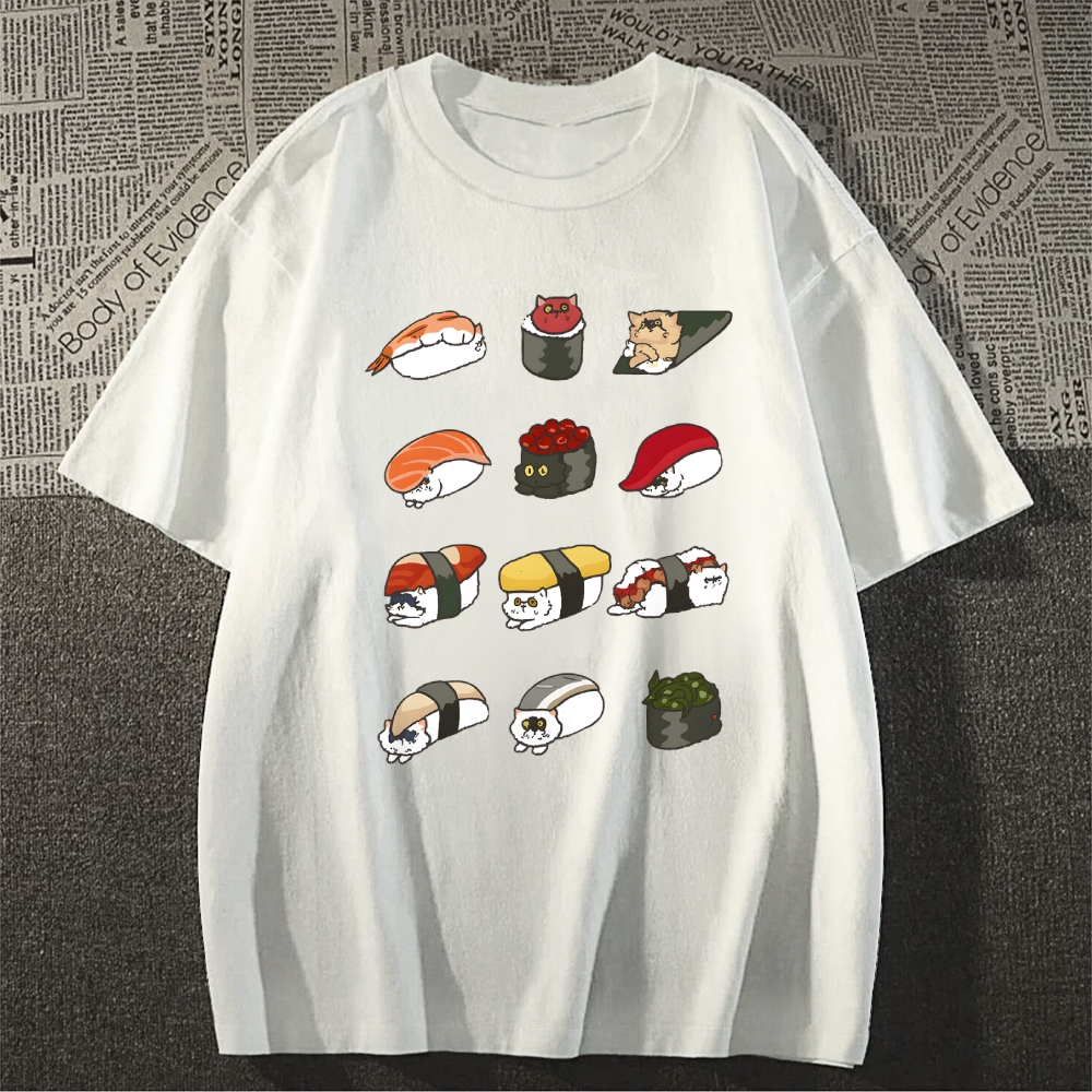 Sushi Cat Japanese Style Classic Tee