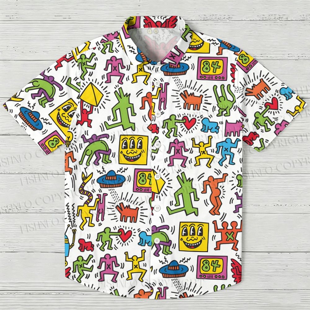 Puzzle Keith Haring Hawaiian Shirt