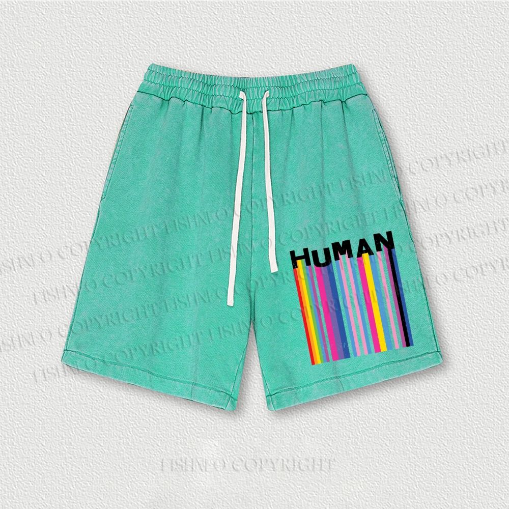 Pride Human Washed Vintage Shorts