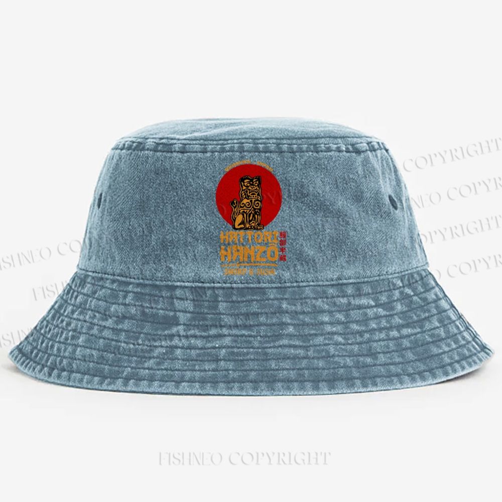 Hattori Hanzo Washed Bucket Hat