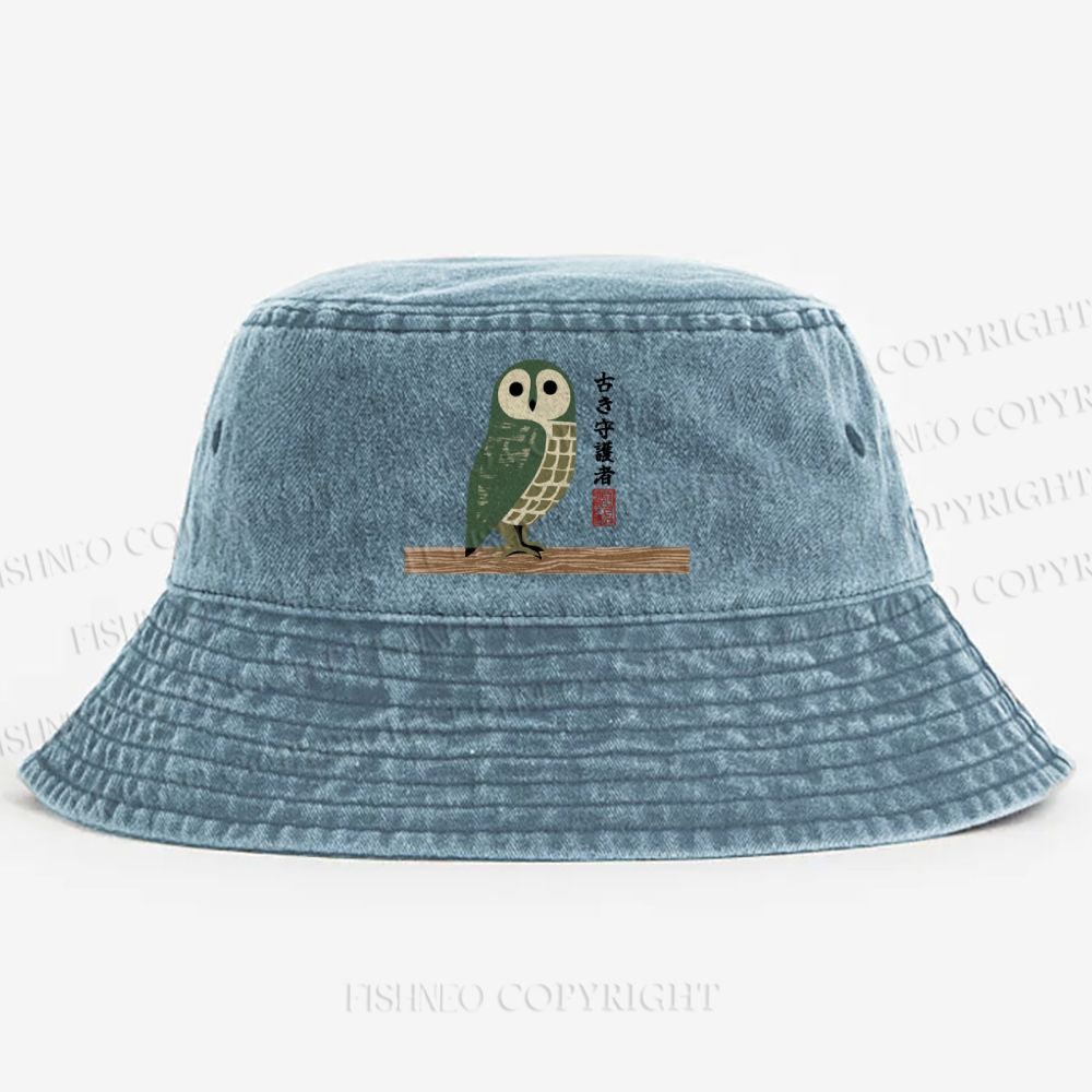 Ancient Guardian Printed Washed Bucket Hat