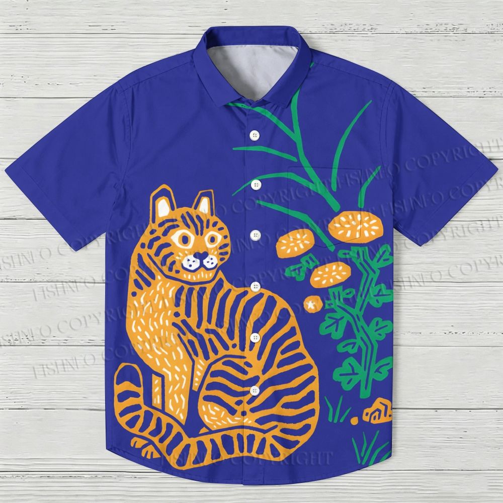 Vintage Tiger Hawaiian Shirt