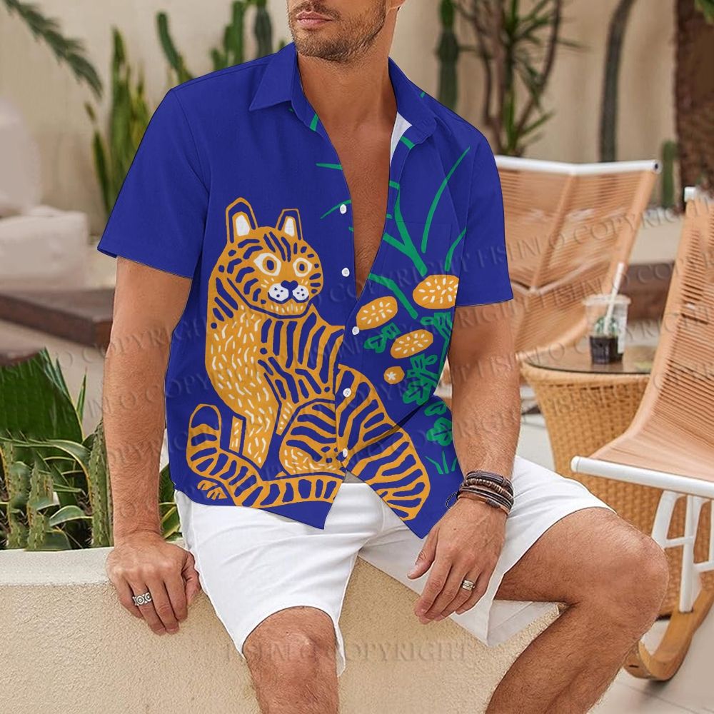 Vintage Tiger Hawaiian Shirt