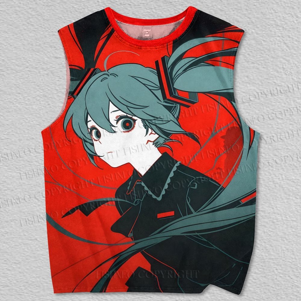 Unisex Hatsune Miku Printed Tank Top