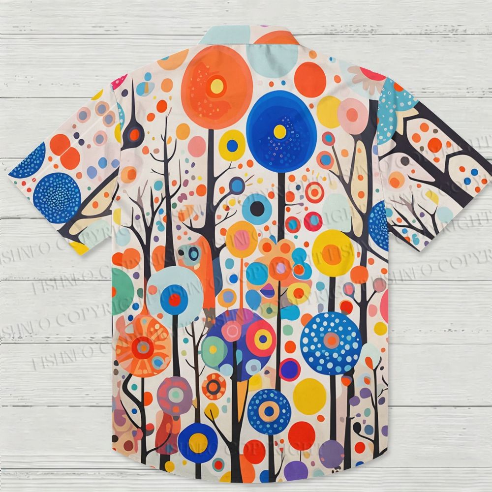 Yayoi Kusama Polka Dot Forest Hawaiian Shirt