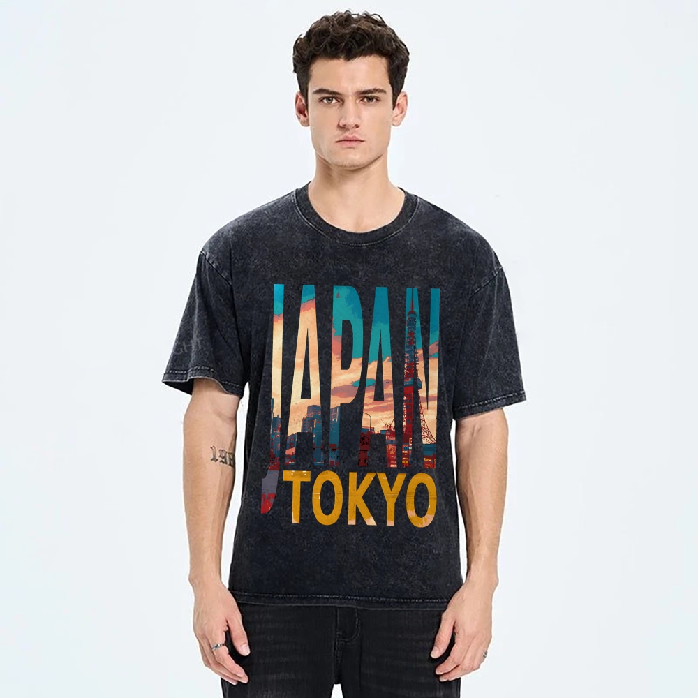 TOKYO JAPAN Vintage Washed T-shirt