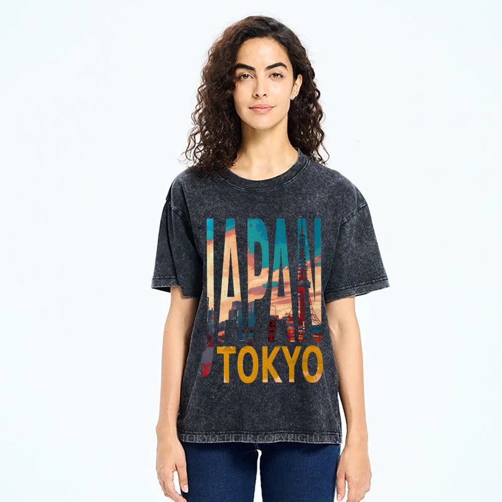 TOKYO JAPAN Vintage Washed T-shirt