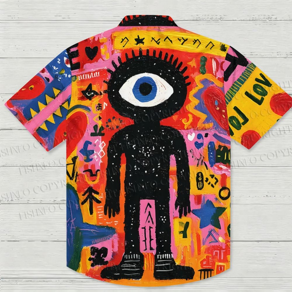 Big-eyed Man Hawaiian Shirt