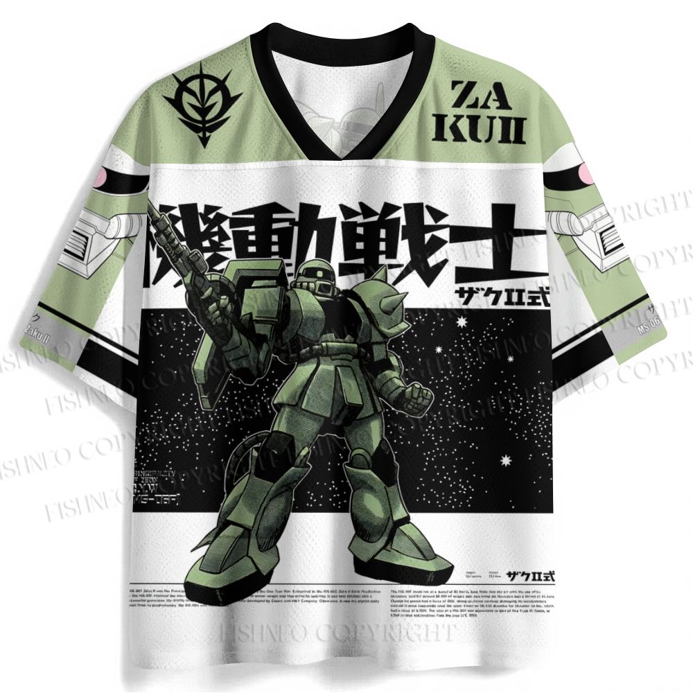Gundam MS-06F Zaku II Jersey Shirts
