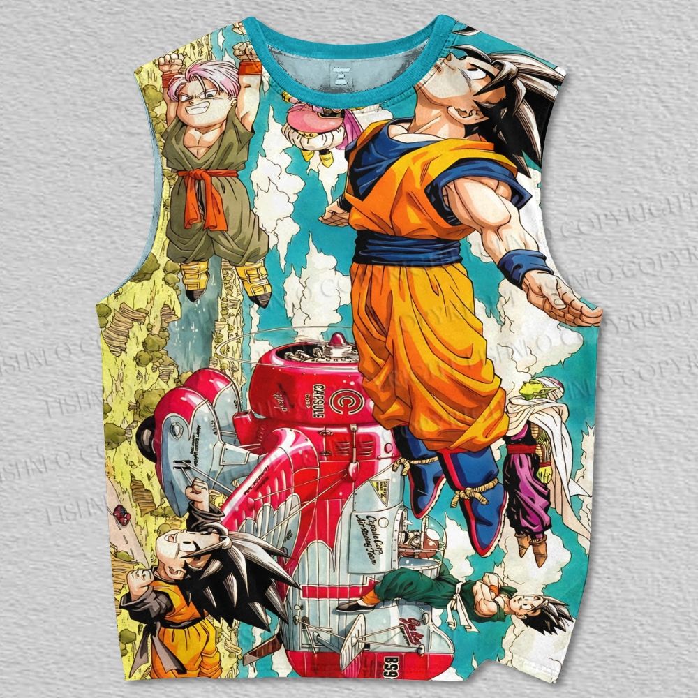 Unisex Dragon Ball Printed Tank Top