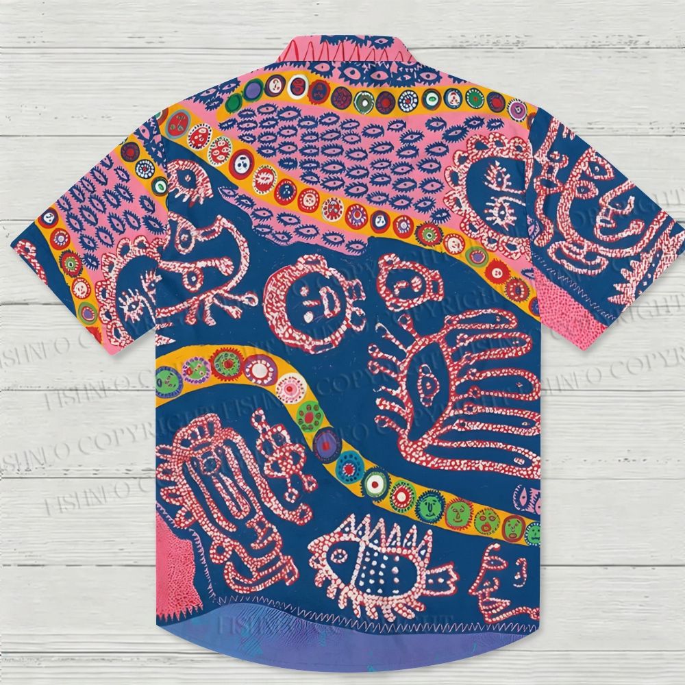 Yayoi Kusama Brilliance Of Life Hawaiian Shirt
