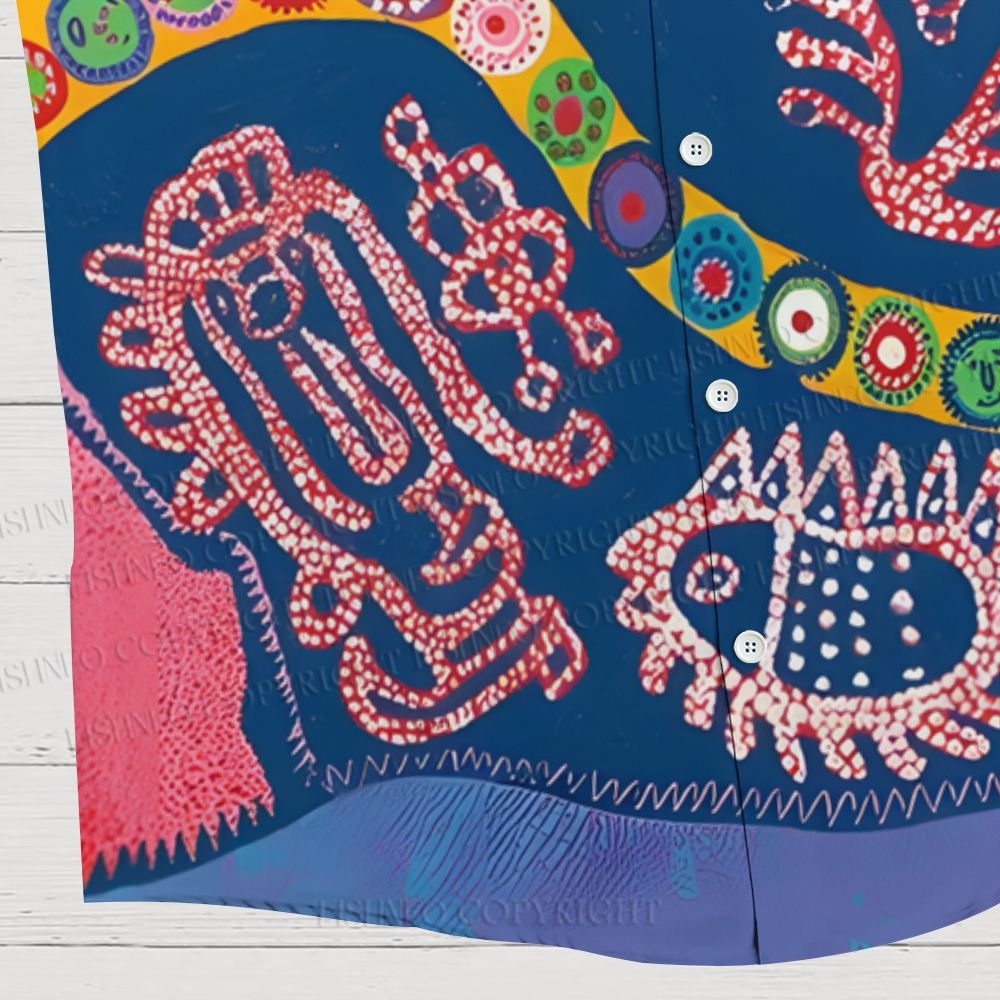Yayoi Kusama Brilliance Of Life Hawaiian Shirt
