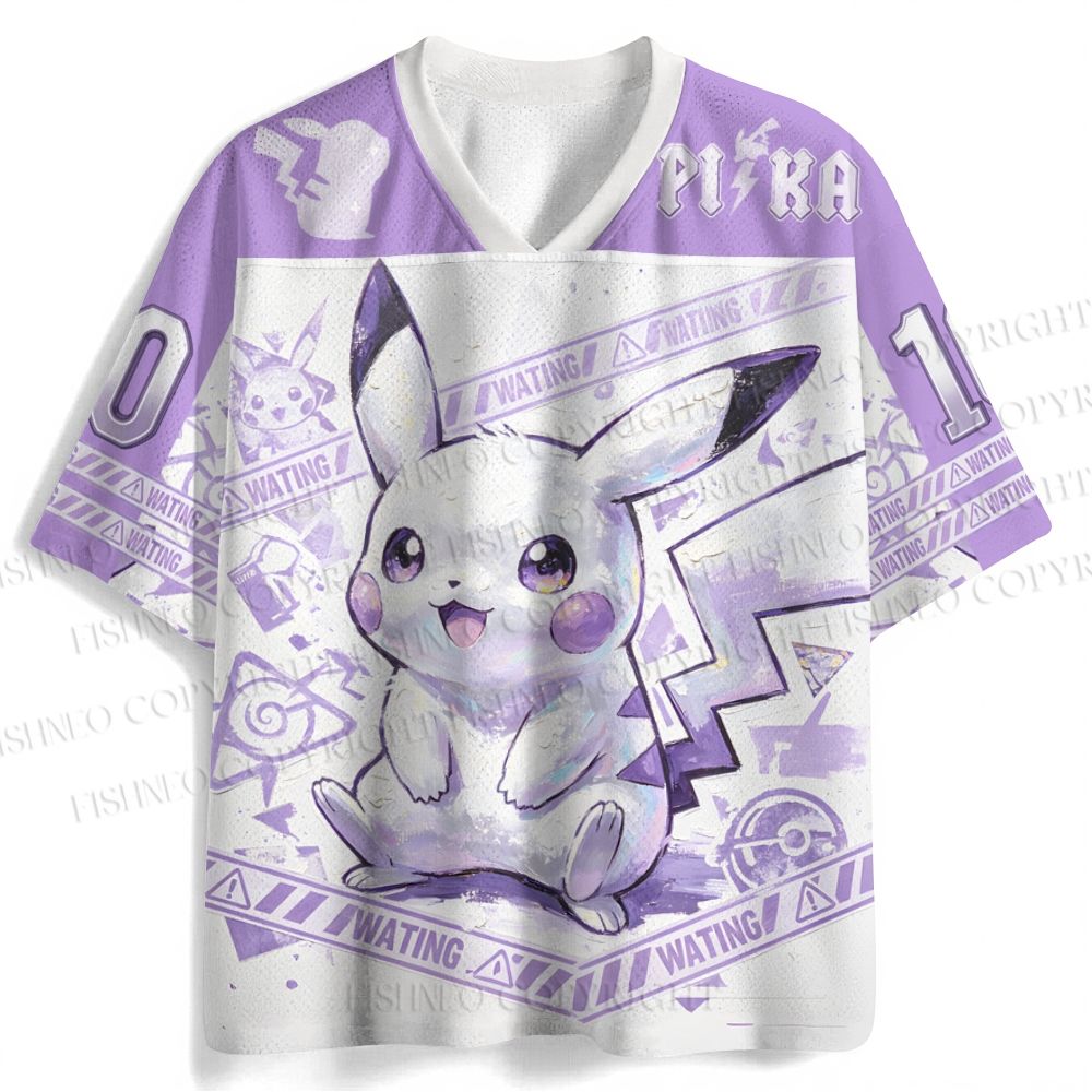 Pikachu Printed Jersey Shirts