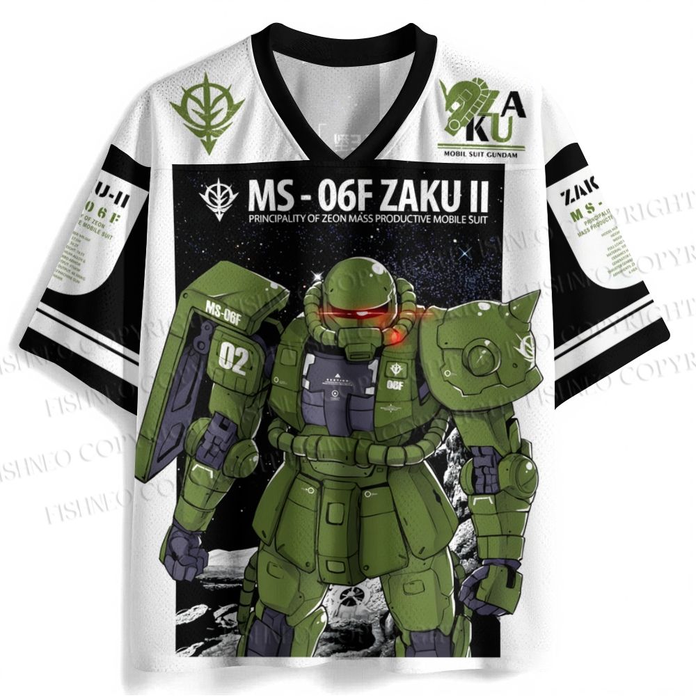 Gundam MS-06F Zaku II Jersey Shirts – Fishneo