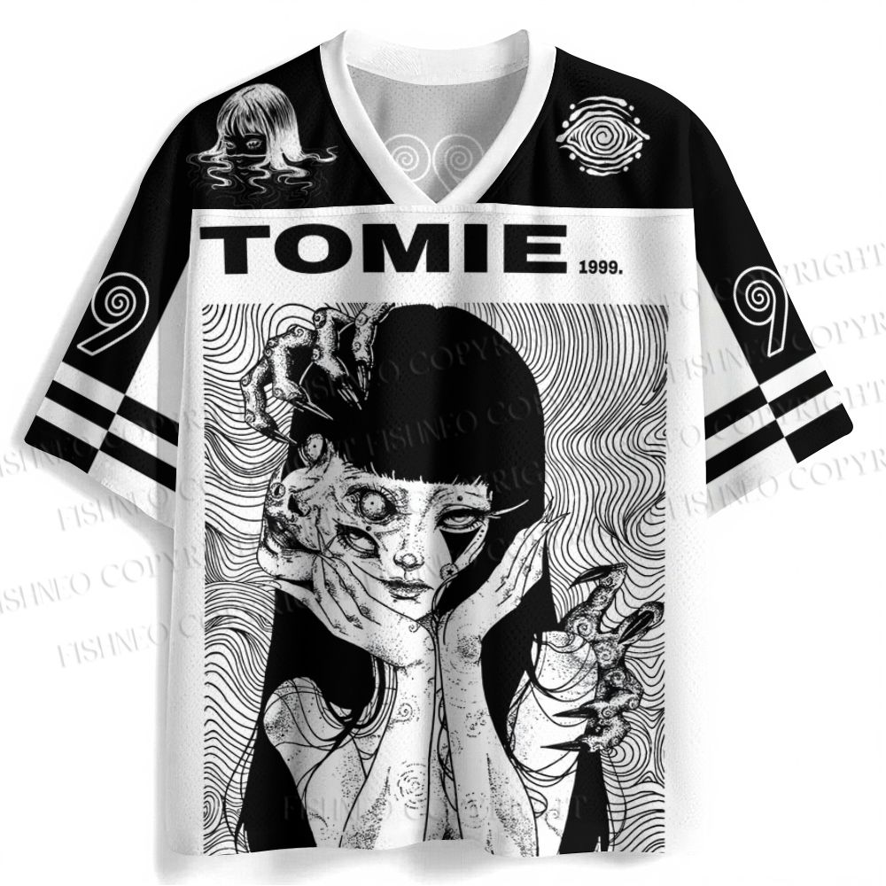 トップス tomi Tomie Kawakami Junji Ito Jersey Shirts – Fishneo