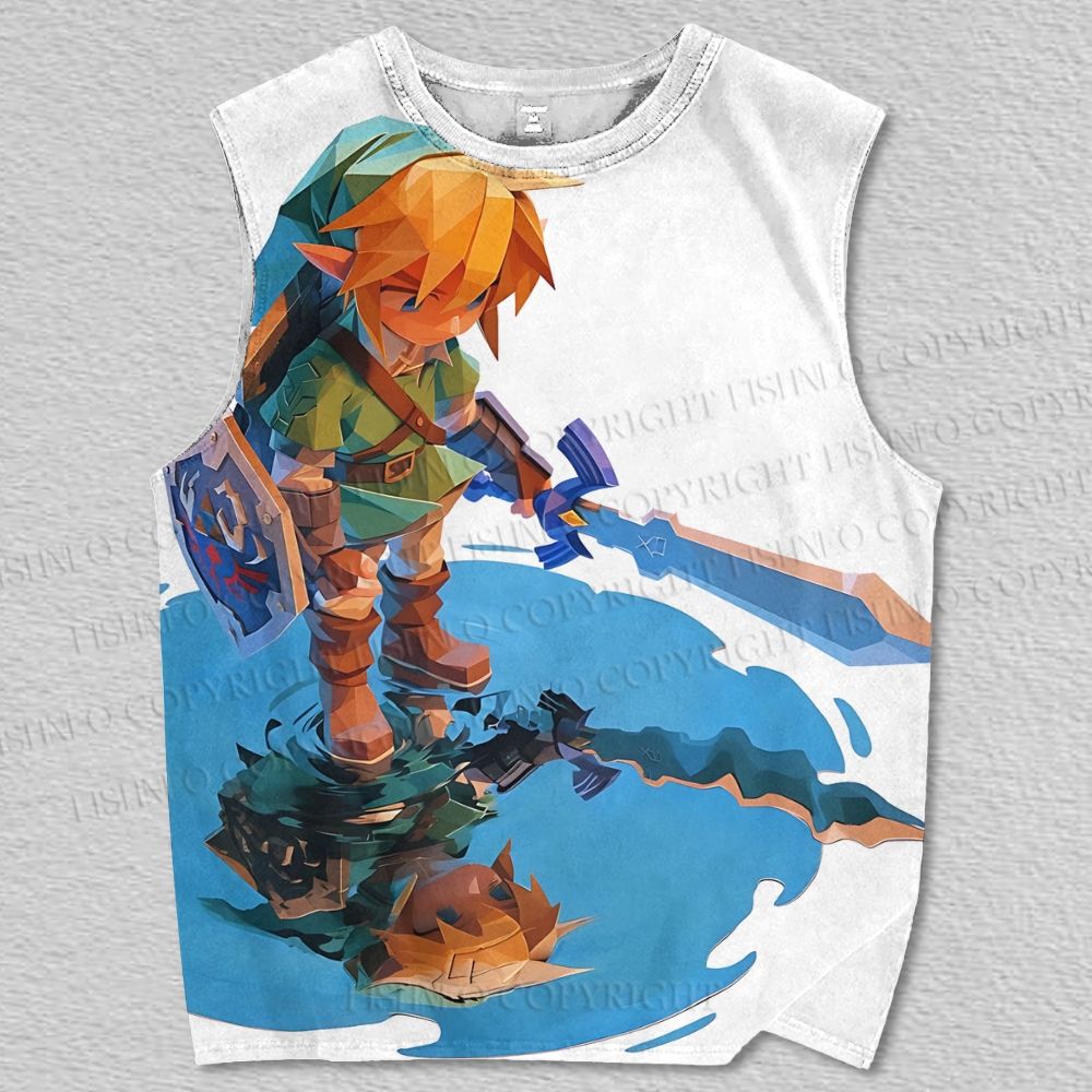 Unisex The Legend of Zelda Link Printed Tank Top – Fishneo