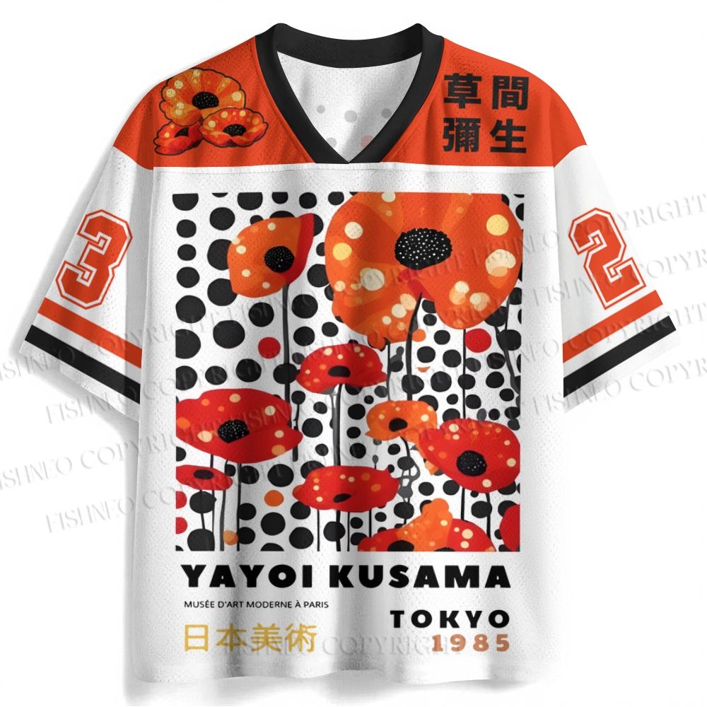 Yayoi Kusama Flower Jersey Shirts
