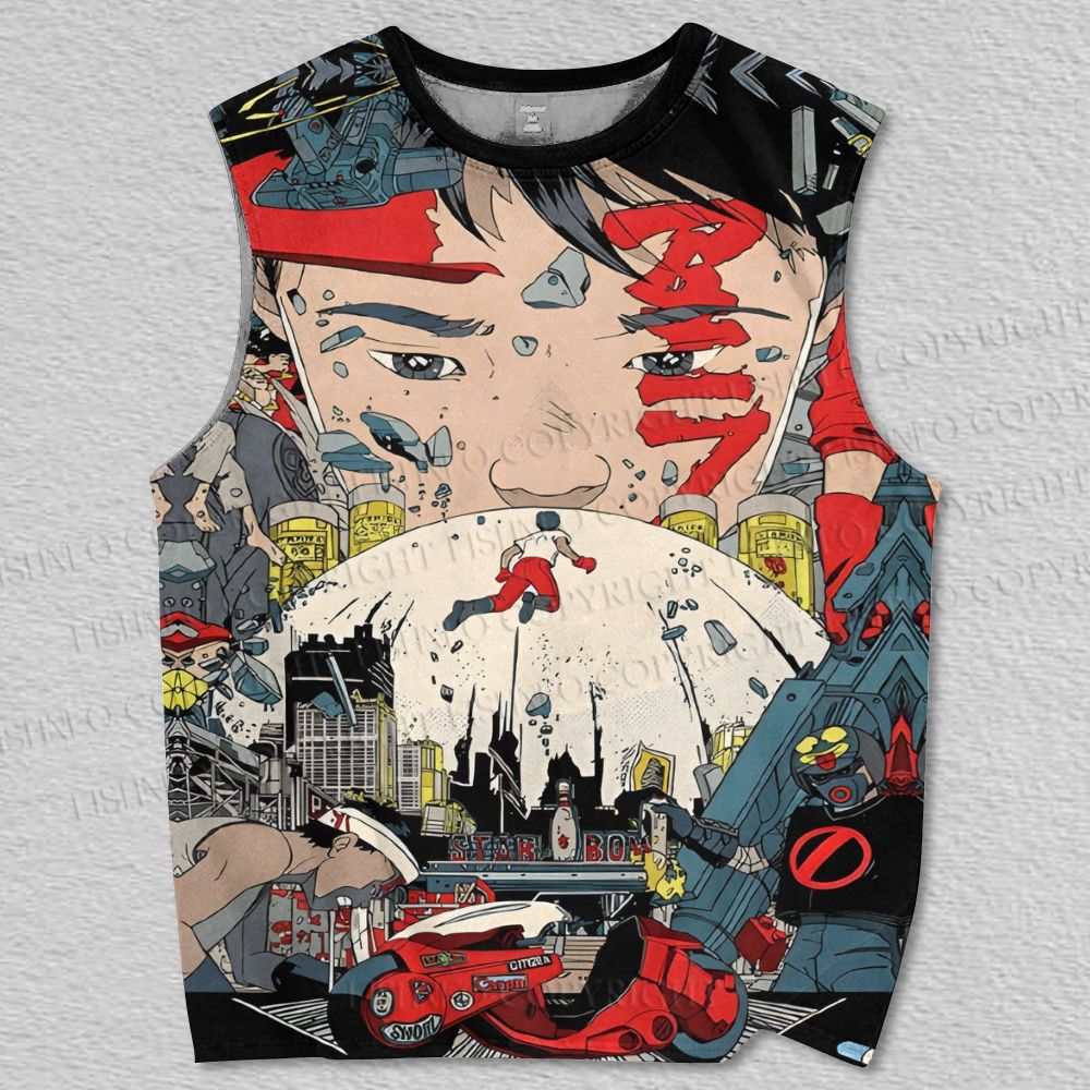 Unisex Akira Printed Tank Top