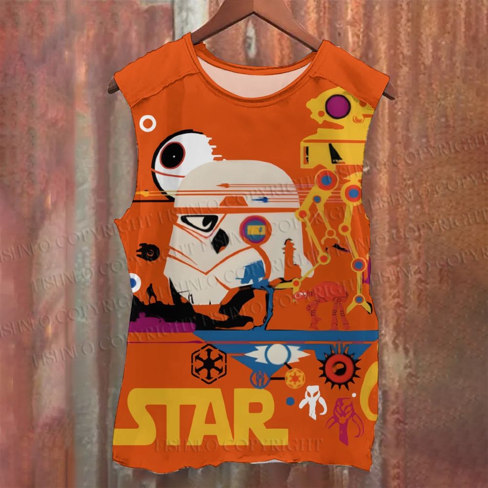 Unisex Star Wars Casual Printed Tank Top