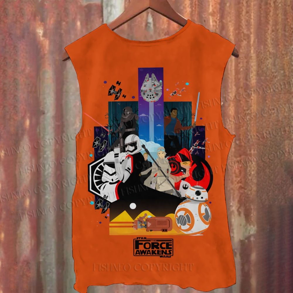 Unisex Star Wars Casual Printed Tank Top