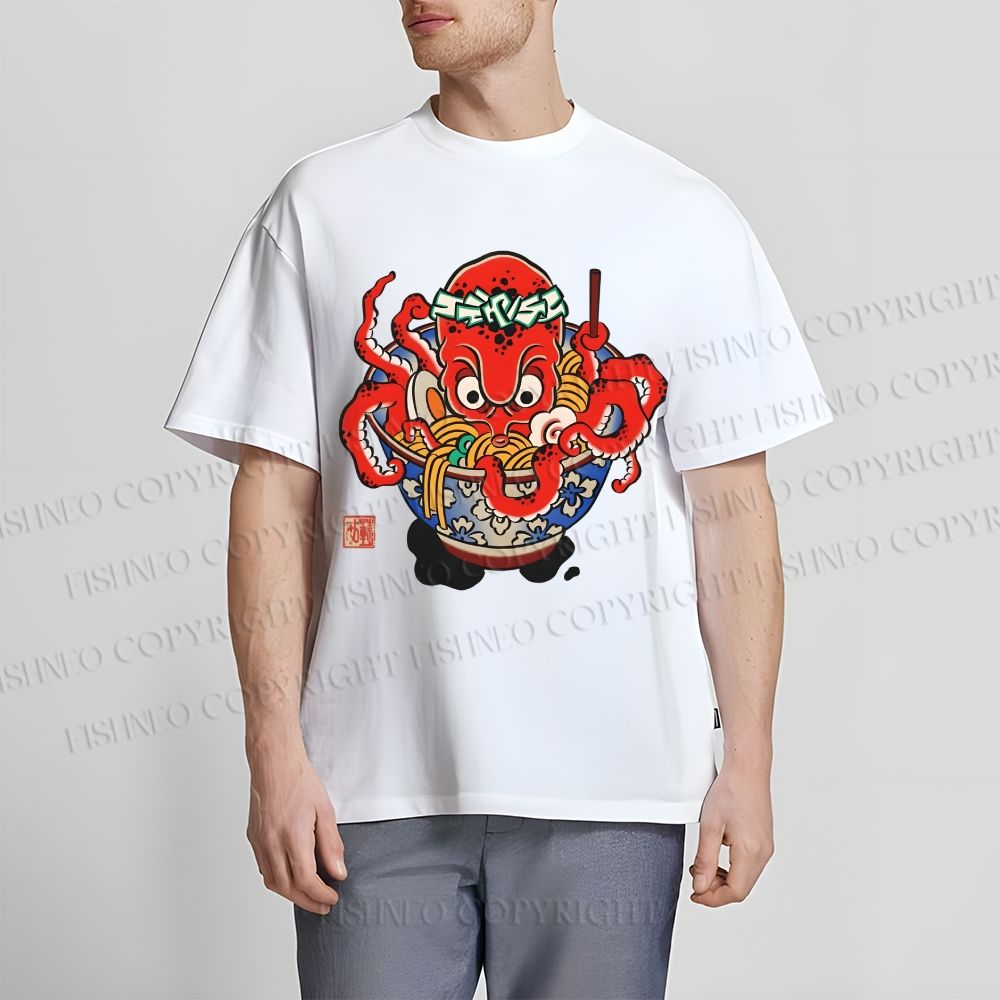 Japanese Octopus Noodle Men's T-Shirt