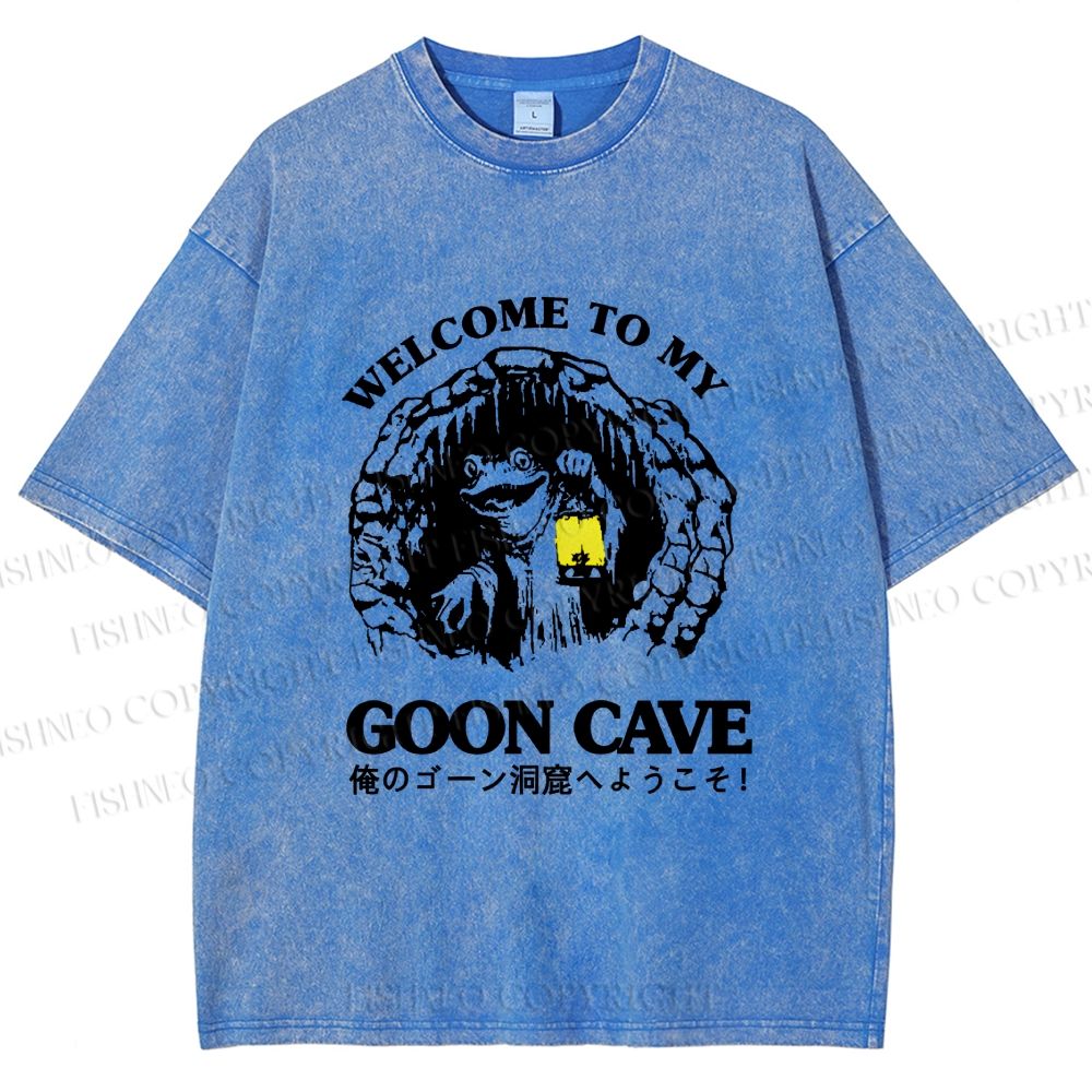 Unisex Welcome To My Dwelling Printed Washed Tee