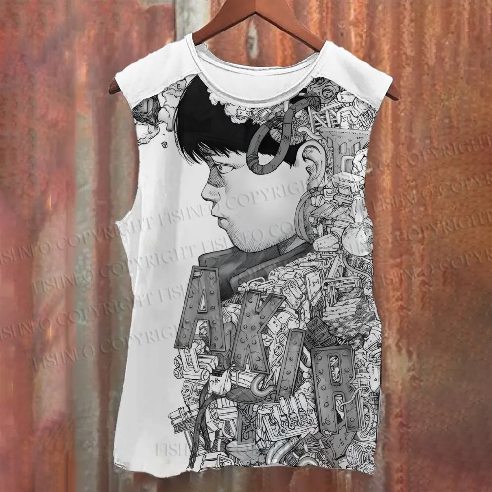 Unisex Akira Casual Printed Tank Top
